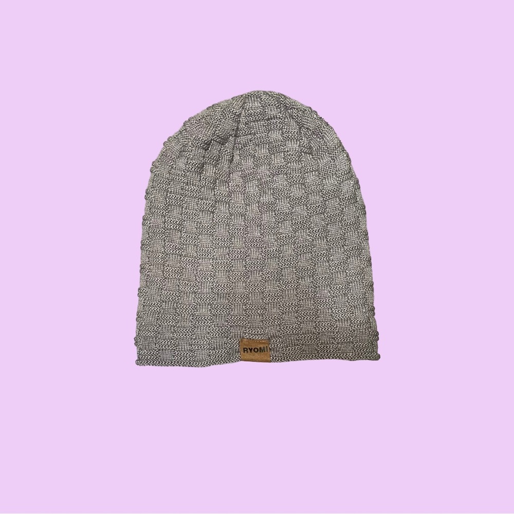 Gray Knit Beanie